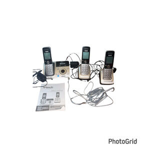 VTech DECT 6.0 DS6321-3 Cordless Answering System Bluetooth 3 Handsets Used